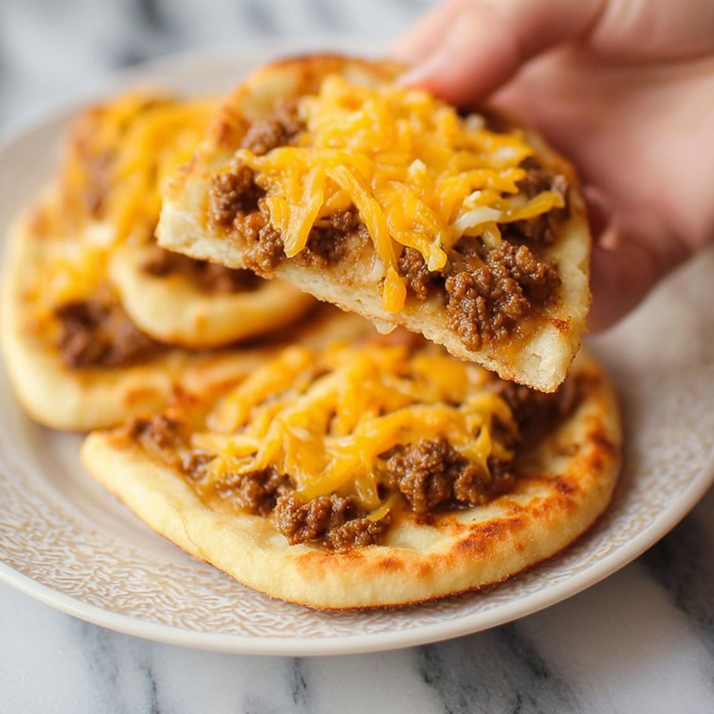 Cheeseburger Flatbread Melts Recipe - Recipe Image
