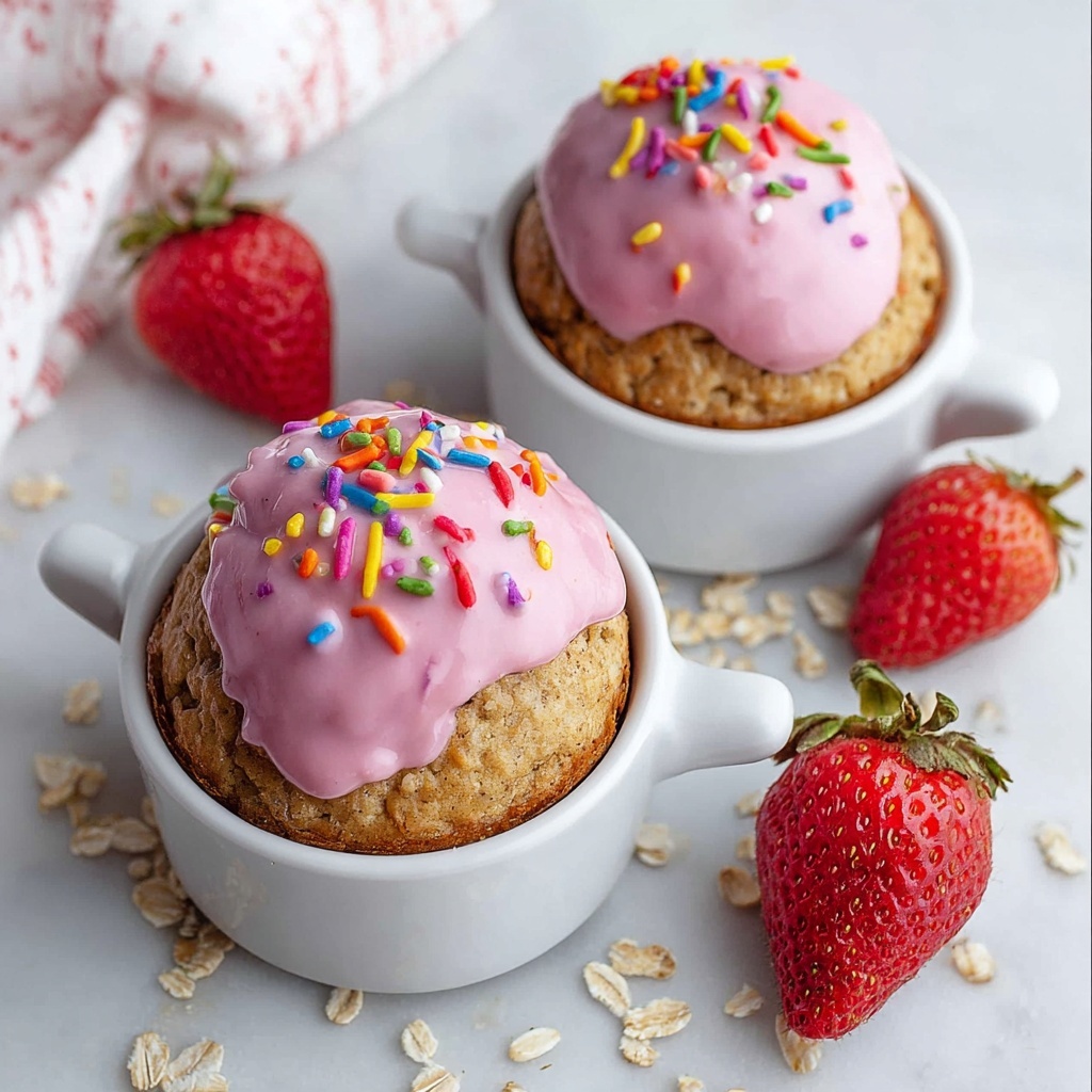 Strawberry Pop-Tart Protein Baked Oats Recipe - Recipe Image