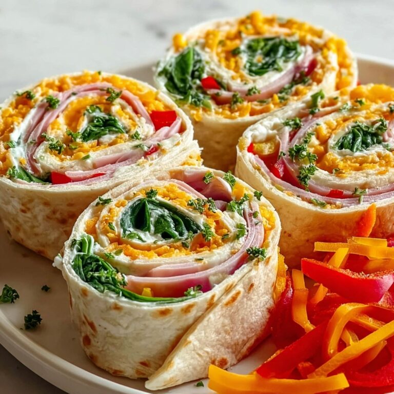 Fresh Vegetable Tortilla Roll Ups Recipe