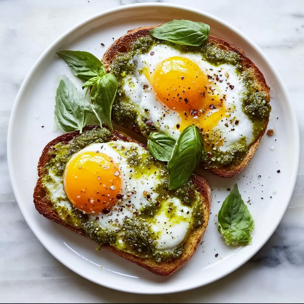 Pesto Eggs on Sourdough with Herbed Goat Cheese Recipe - Recipe Image