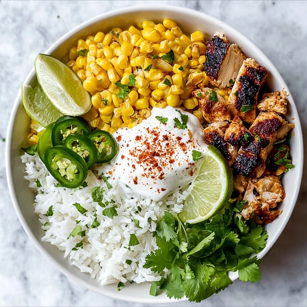 Mexican Street Corn Chicken Rice Bowl Recipe - Recipe Image