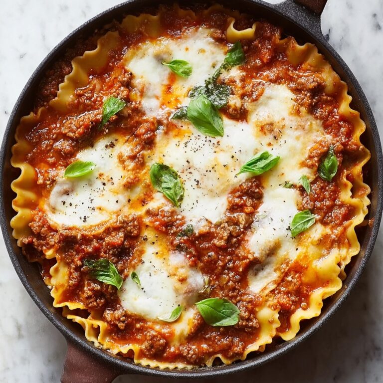 Easy One-Pan Skillet Lasagna: Quick Cheesy Comfort Recipe