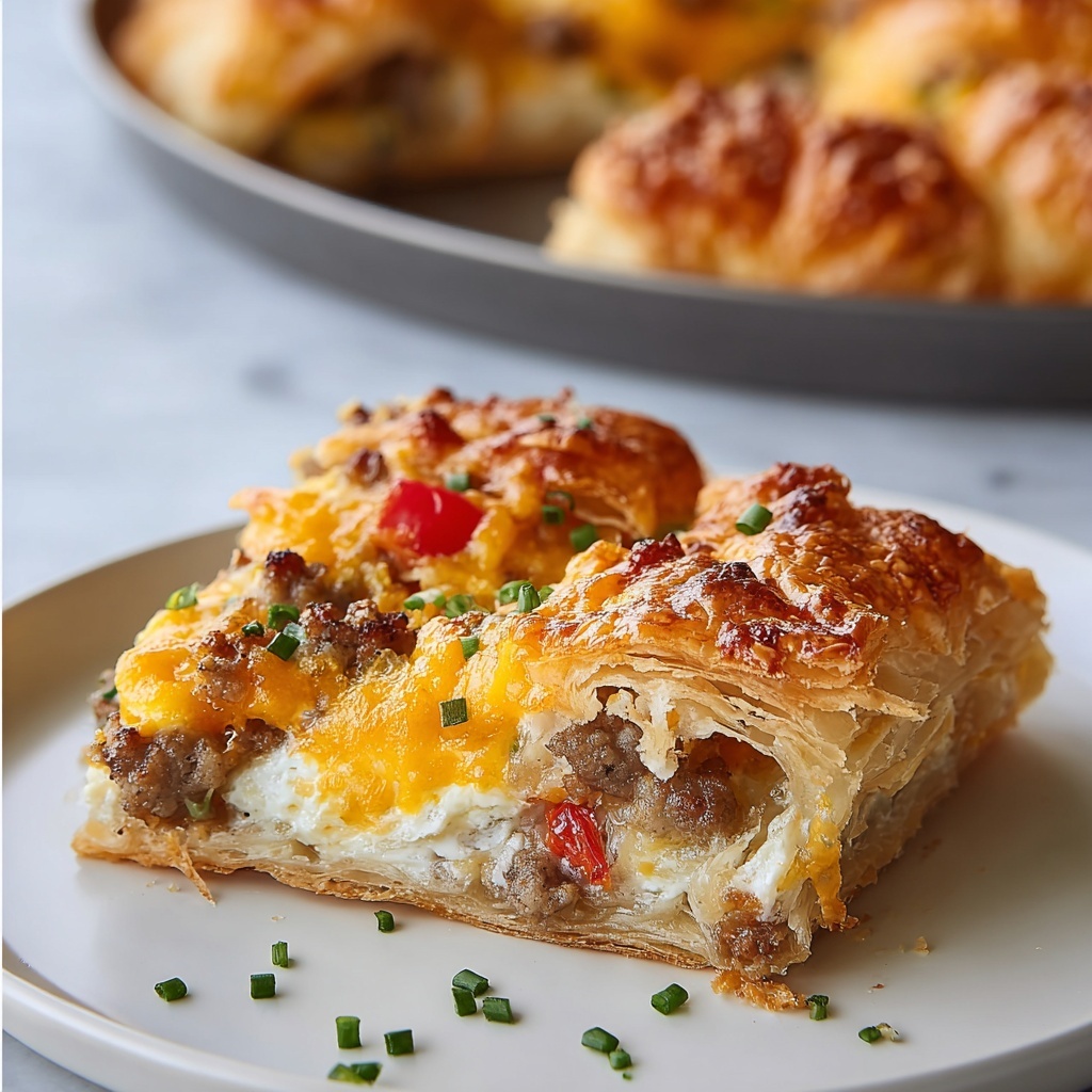 Crescent Roll Breakfast Casserole Recipe - Recipe Image