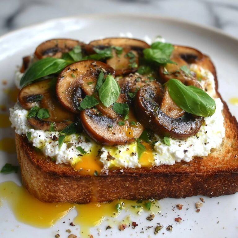 Vegan Avocado Toast with Mushrooms and Ricotta Recipe