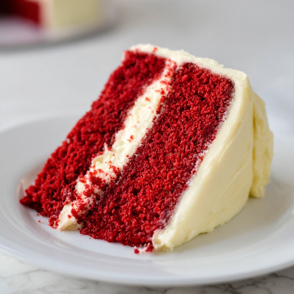 Red Velvet Cake with Cream Cheese Frosting Recipe - Recipe Image