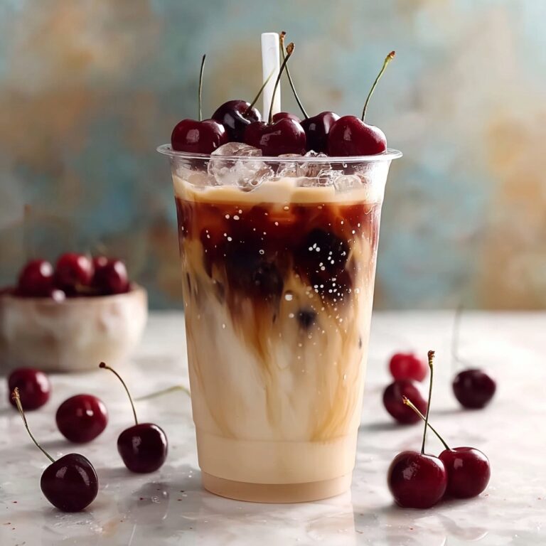 Cherry Vanilla Iced Latte Recipe