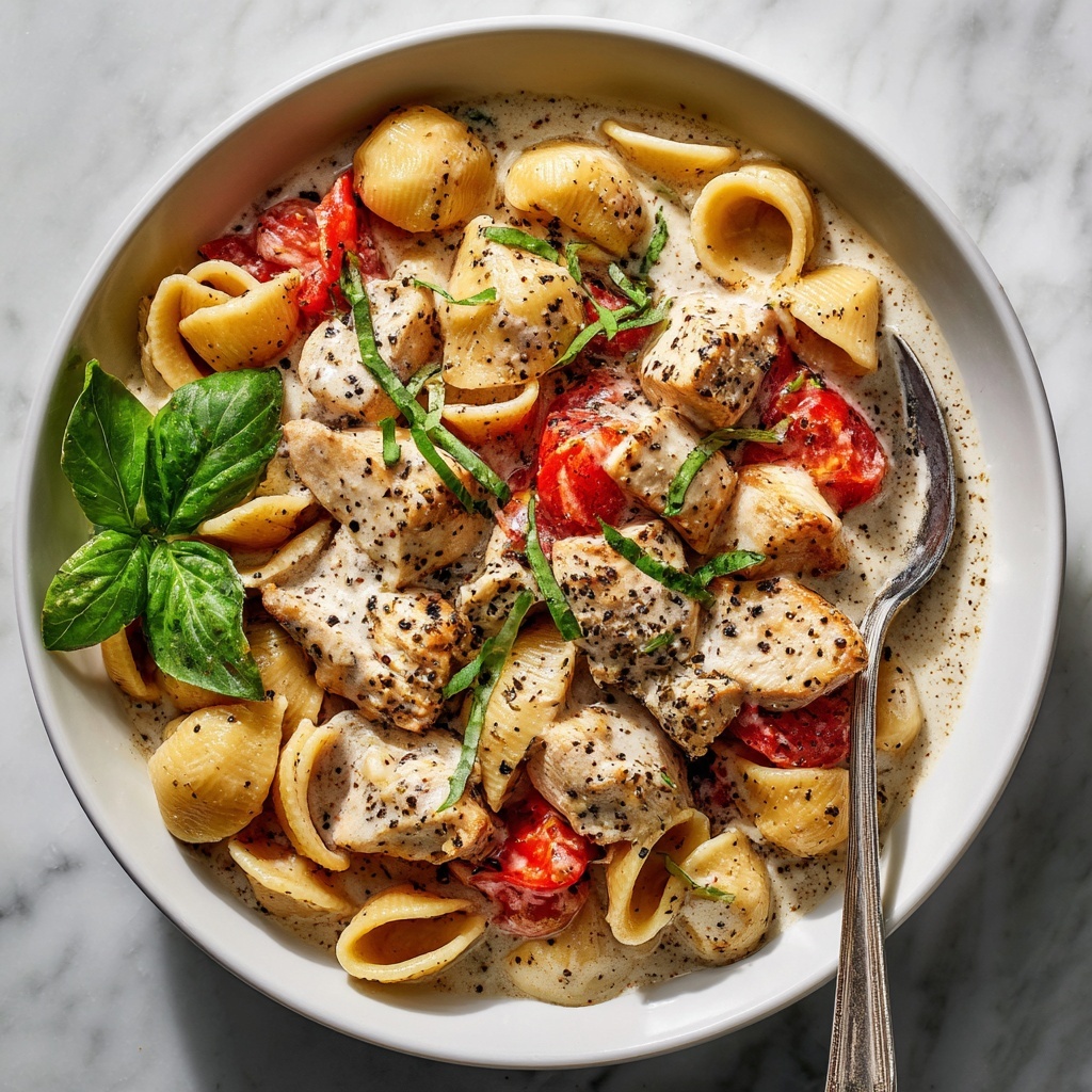 Slow Cooker Creamy Tuscan Chicken Orzo Recipe - Recipe Image