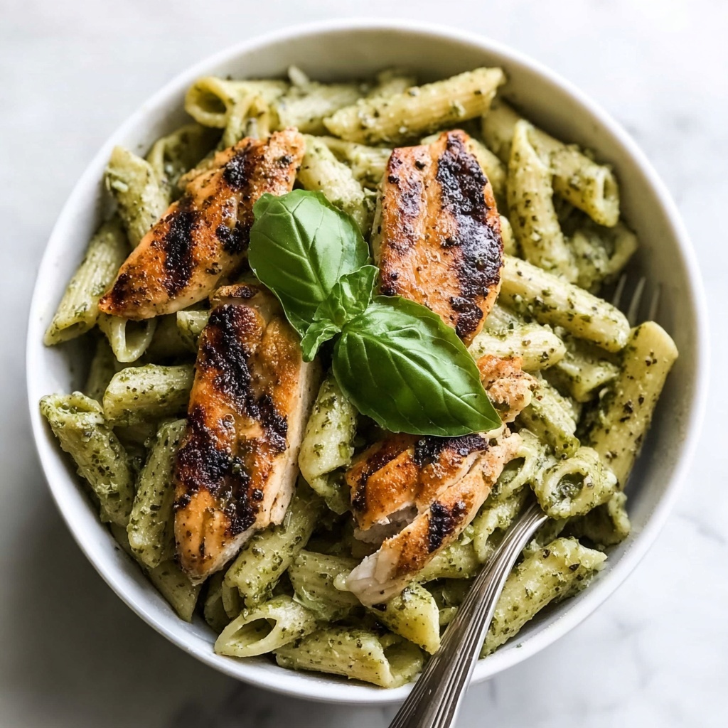 Creamy Chicken Pesto Pasta Recipe - Recipe Image