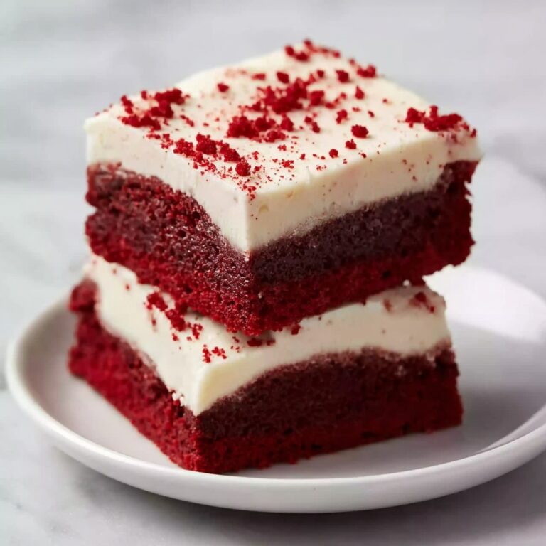 Red Velvet Brownies with Cream Cheese Frosting Recipe