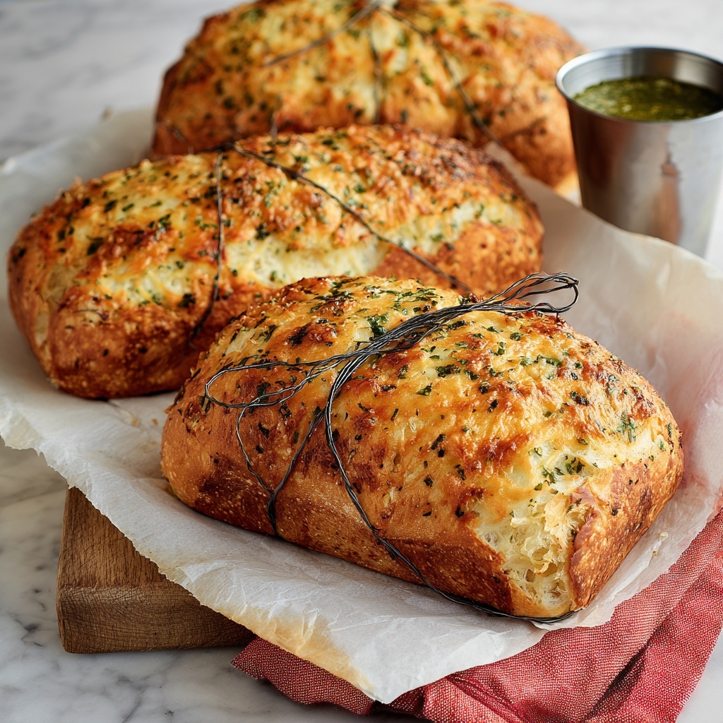 Italian Herbs Cheese Bread Recipe - Recipe Image