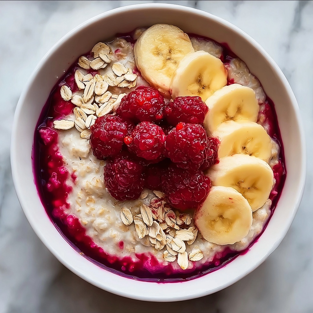 Delicious Christmas Oats Porridge with Cranberry Sauce Delight Recipe - Recipe Image