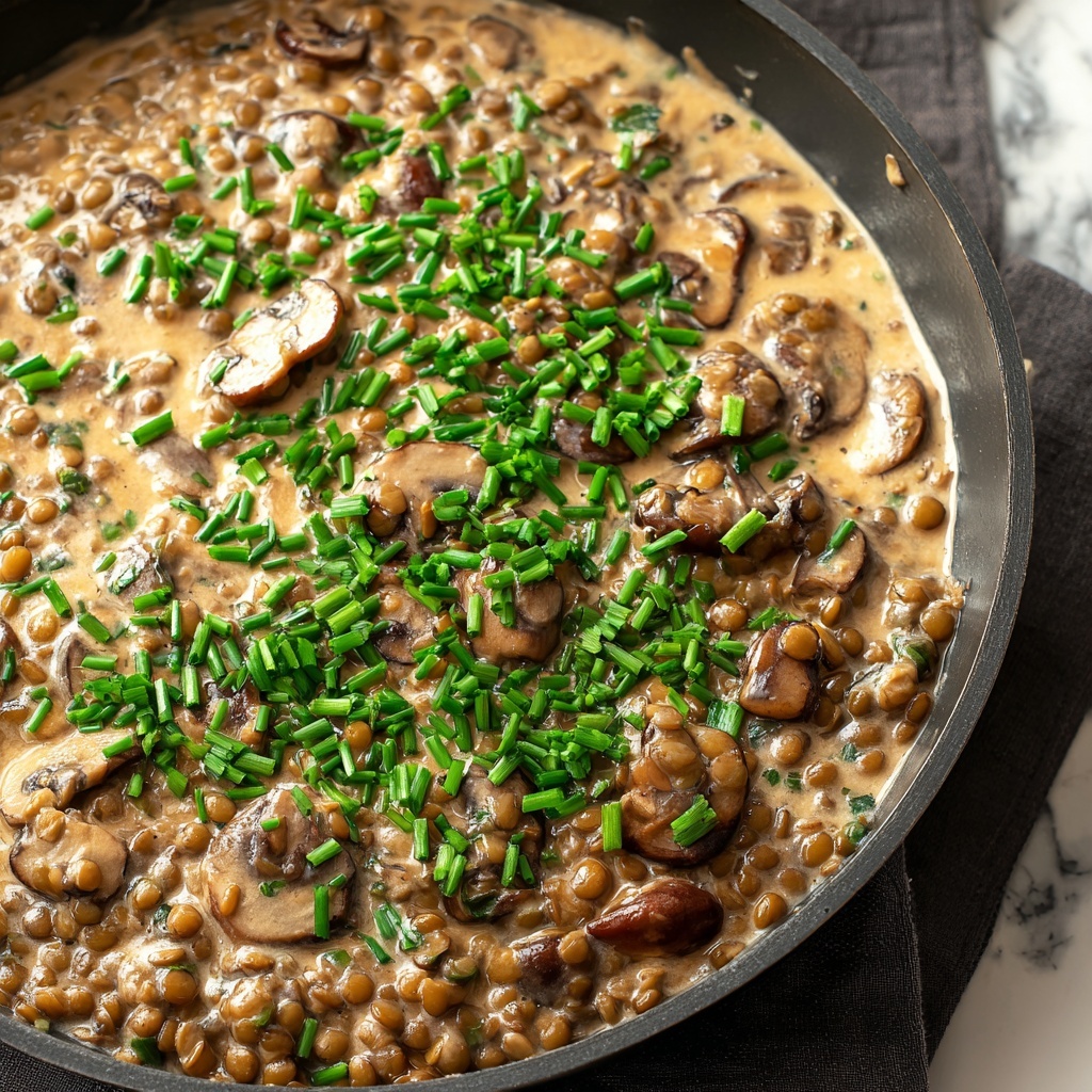 Lentil Mushroom Stroganoff: A Hearty Vegetarian Delight Recipe - Recipe Image