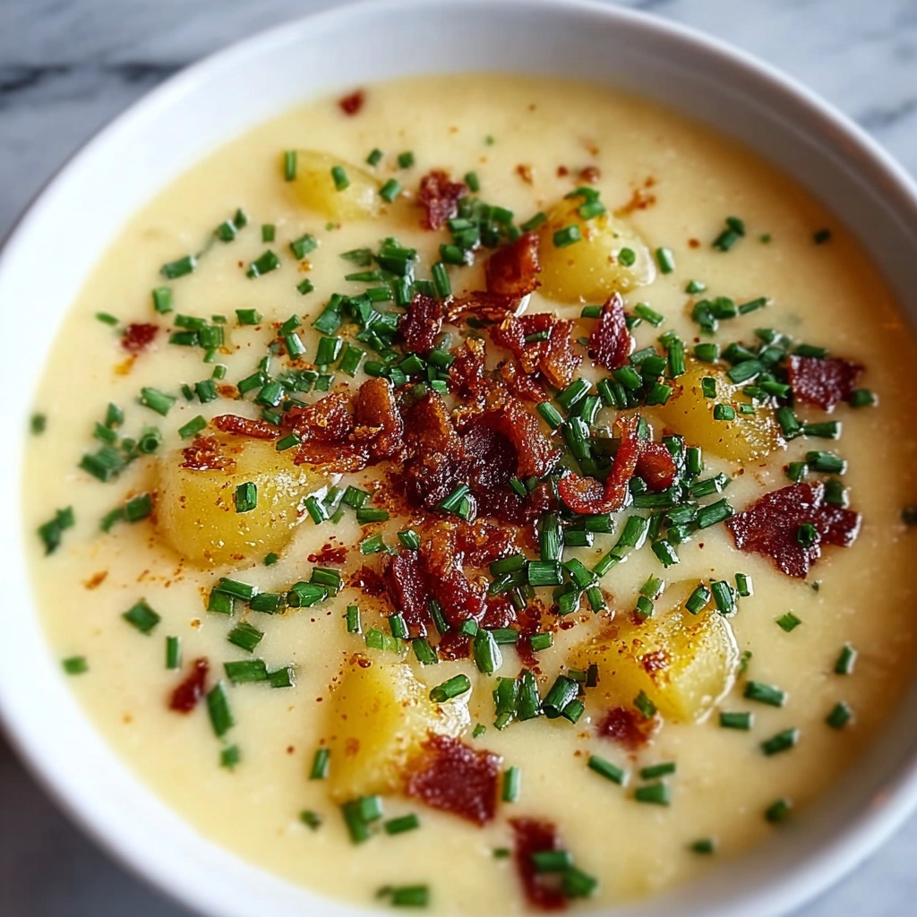 Creamy Crockpot Potato Soup Recipe - Recipe Image