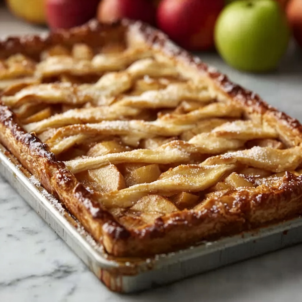 Apple Slab Pie Recipe - Recipe Image
