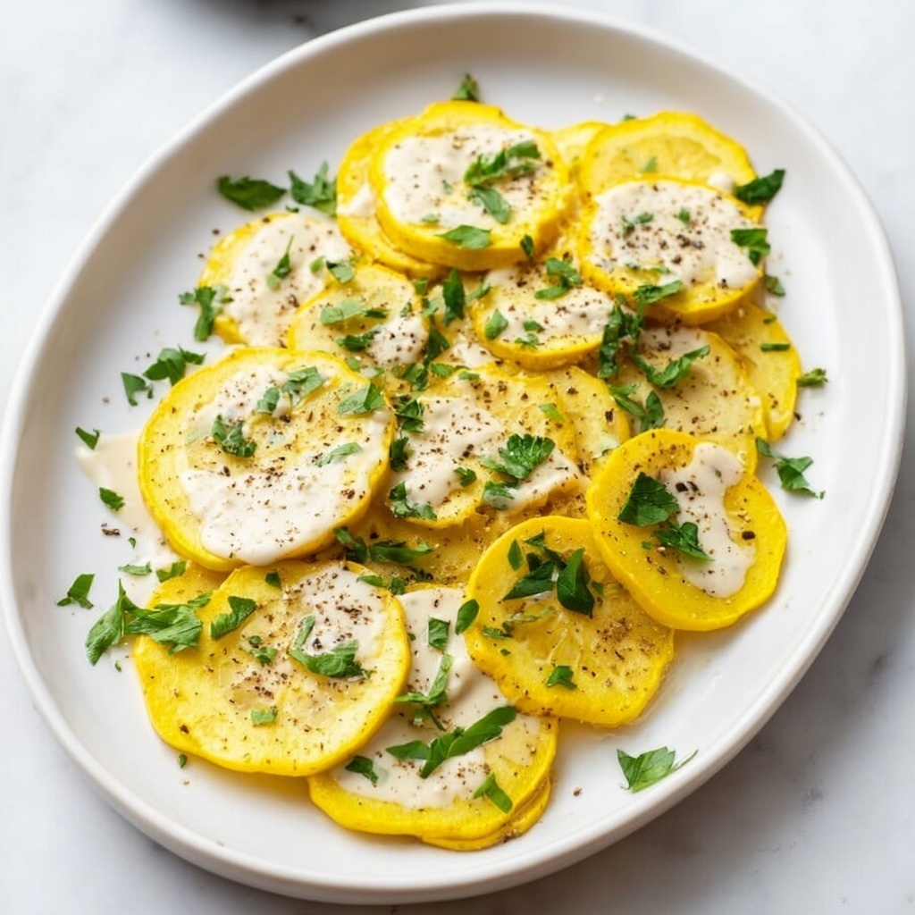 Roasted Yellow Squash with Garlic and Parsley Recipe - Recipe Image