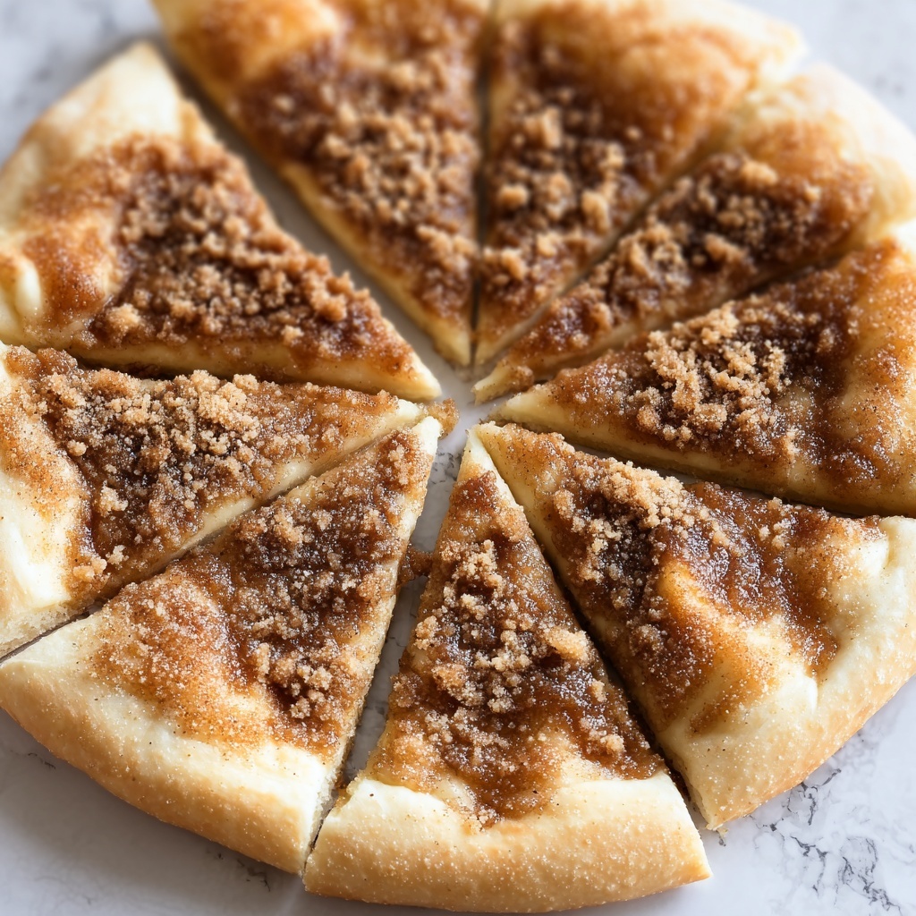 Cinnamon-Sugar Crescent Roll Pizza with Glaze Recipe - Recipe Image