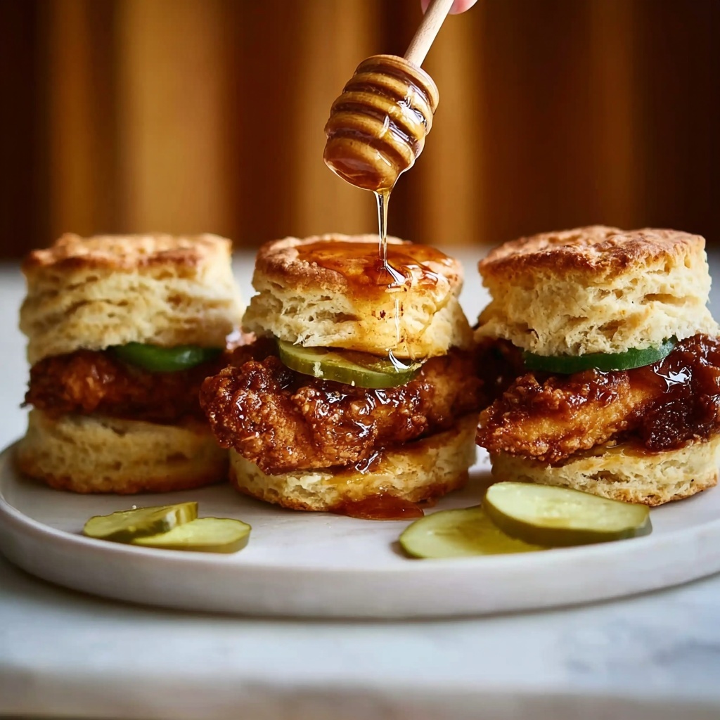 Hot Honey Chicken Biscuits Recipe - Recipe Image