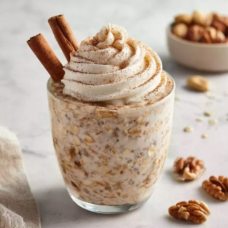 Cinnamon Roll Overnight Oats Recipe
