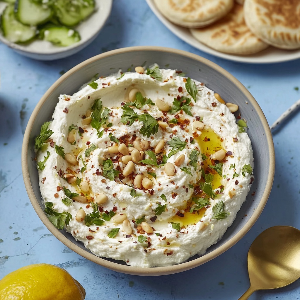 Whipped Vegan Tofu Feta Dip Recipe - Recipe Image