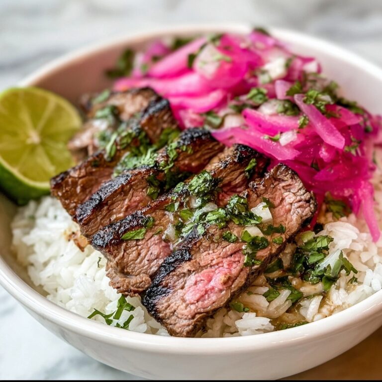 Skirt Steak Rice Bowls with Chimichurri Sauce Recipe