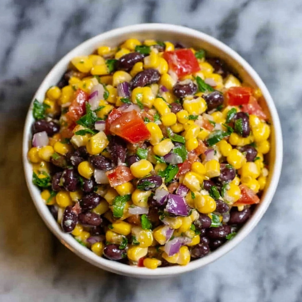 Refreshing Black Bean Corn Salad Recipe - Recipe Image