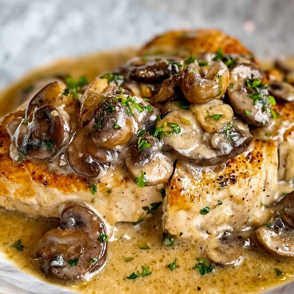 Mushroom Asiago Chicken Recipe - Recipe Image
