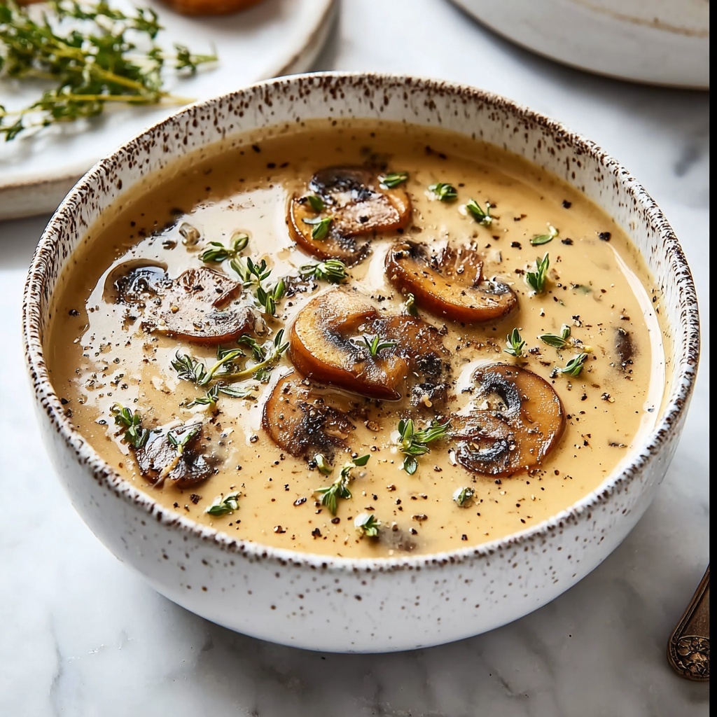 The Best Cream of Mushroom Soup Recipe - Recipe Image