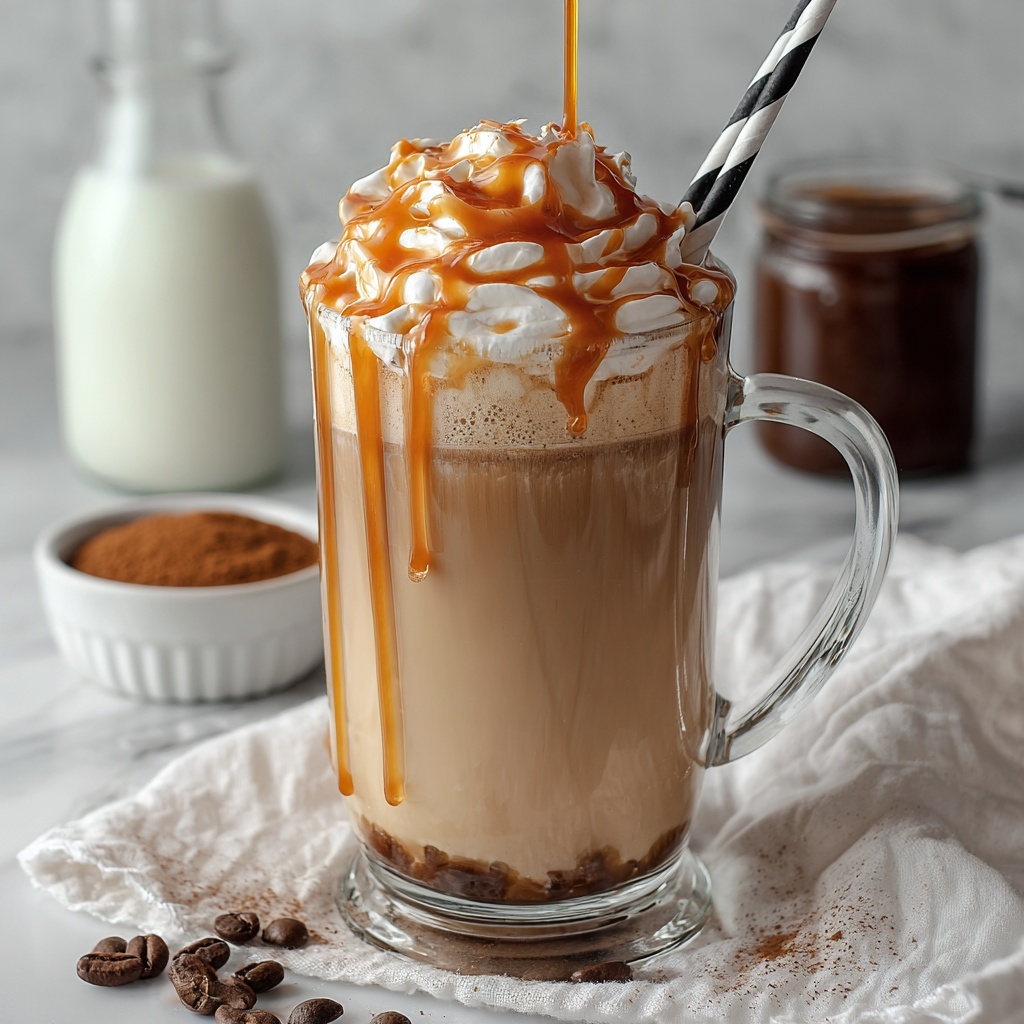 Salted Caramel Iced Coffee Recipe - Recipe Image