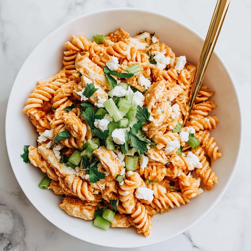 Buffalo Chicken Pasta Salad Recipe - Recipe Image