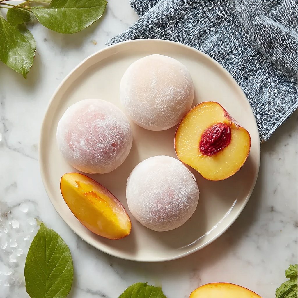 Whole Peach Mochi: A Sweet Summer Treat Recipe - Recipe Image