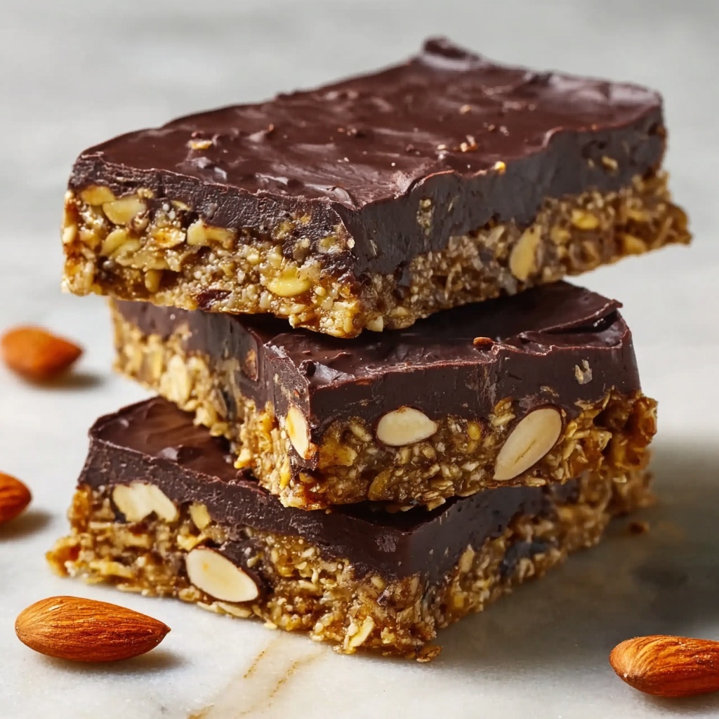 Dark Chocolate Greek Yogurt Banana Snack Bars Recipe - Recipe Image