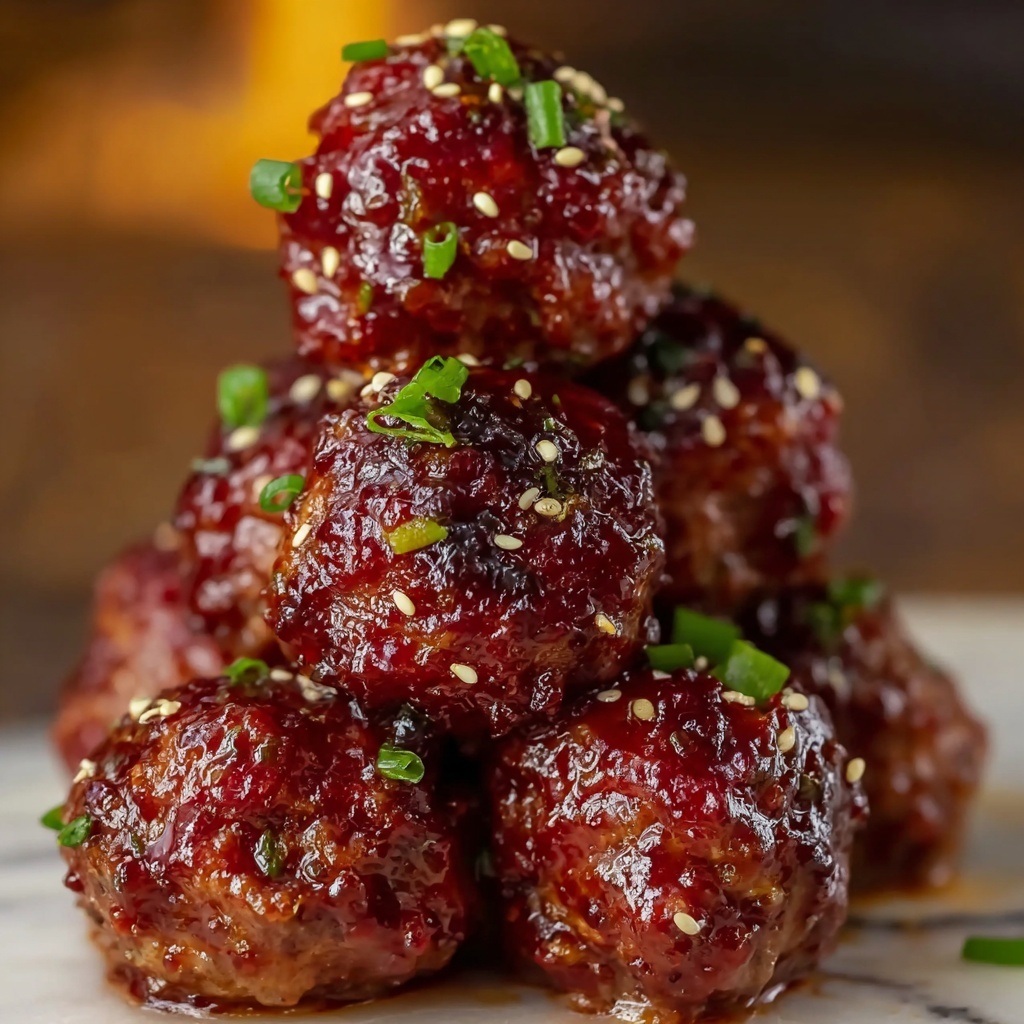 Korean BBQ Meatballs Recipe - Recipe Image