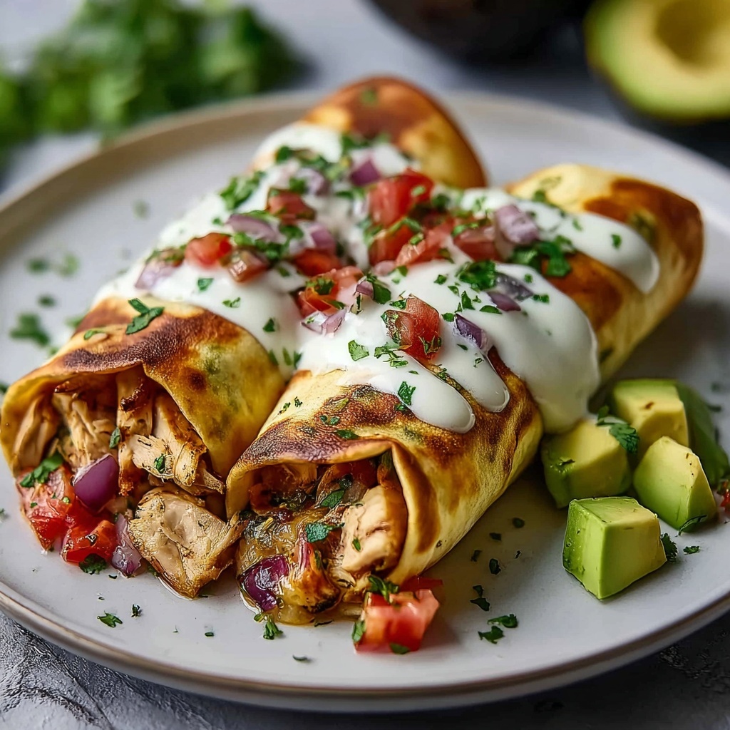 Chicken Chimichangas Recipe - Recipe Image