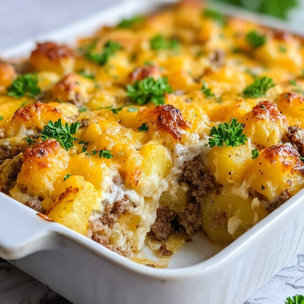 Tater Tot Sausage Breakfast Casserole Recipe - Recipe Image