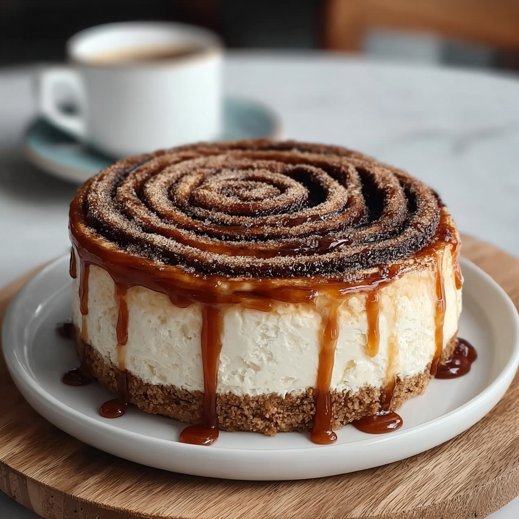 Dreamy Cinnamon Roll Honeybun Cheesecake Recipe - Recipe Image