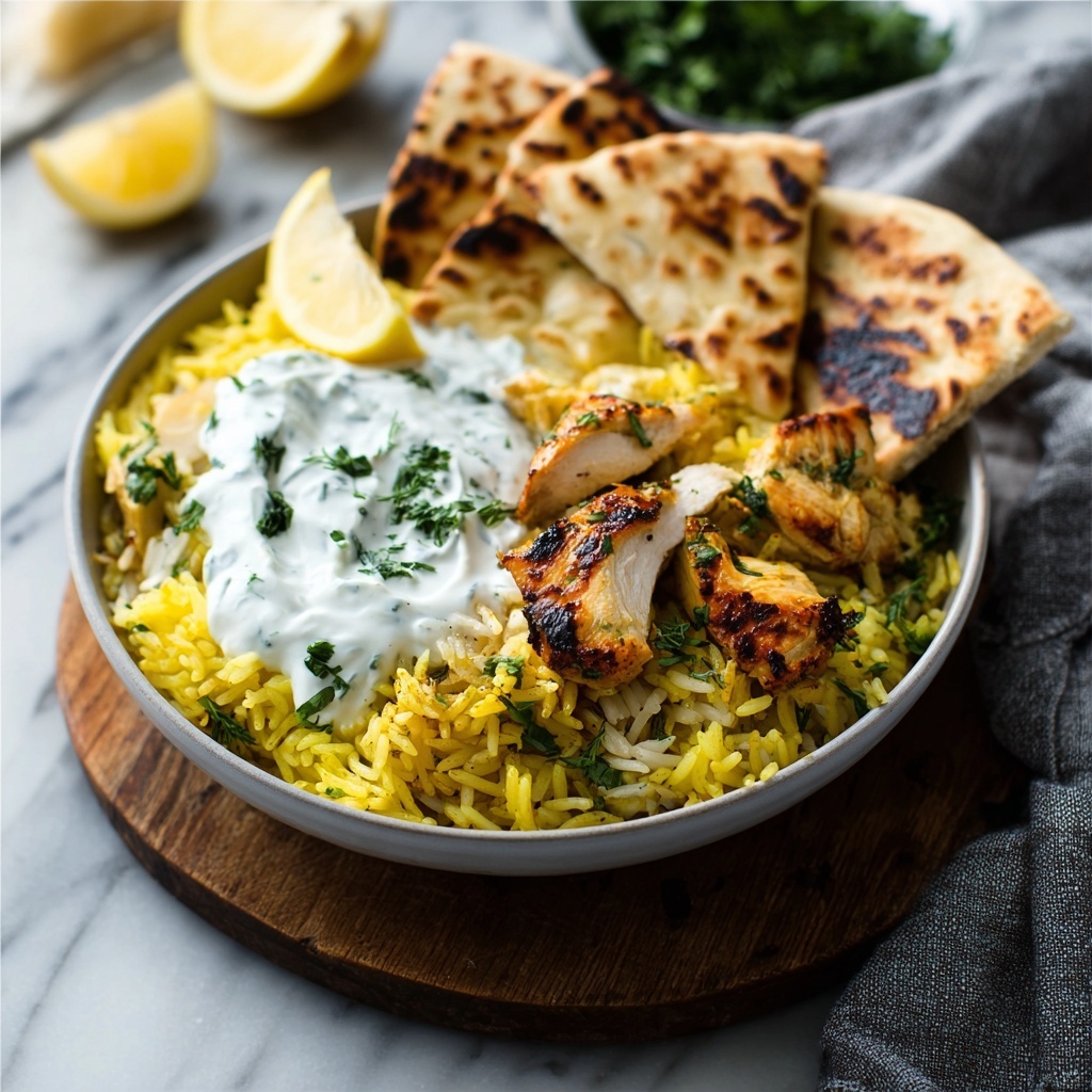 Dump-and-Bake Chicken Tzatziki with Rice Recipe - Recipe Image