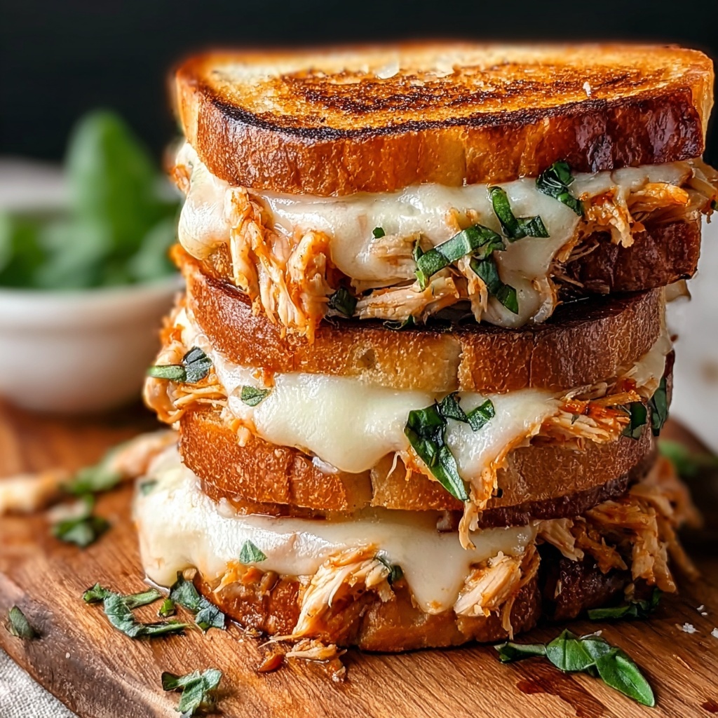 Lazy Chicken Parmesan Grilled Cheese: A Quick Delight! Recipe - Recipe Image