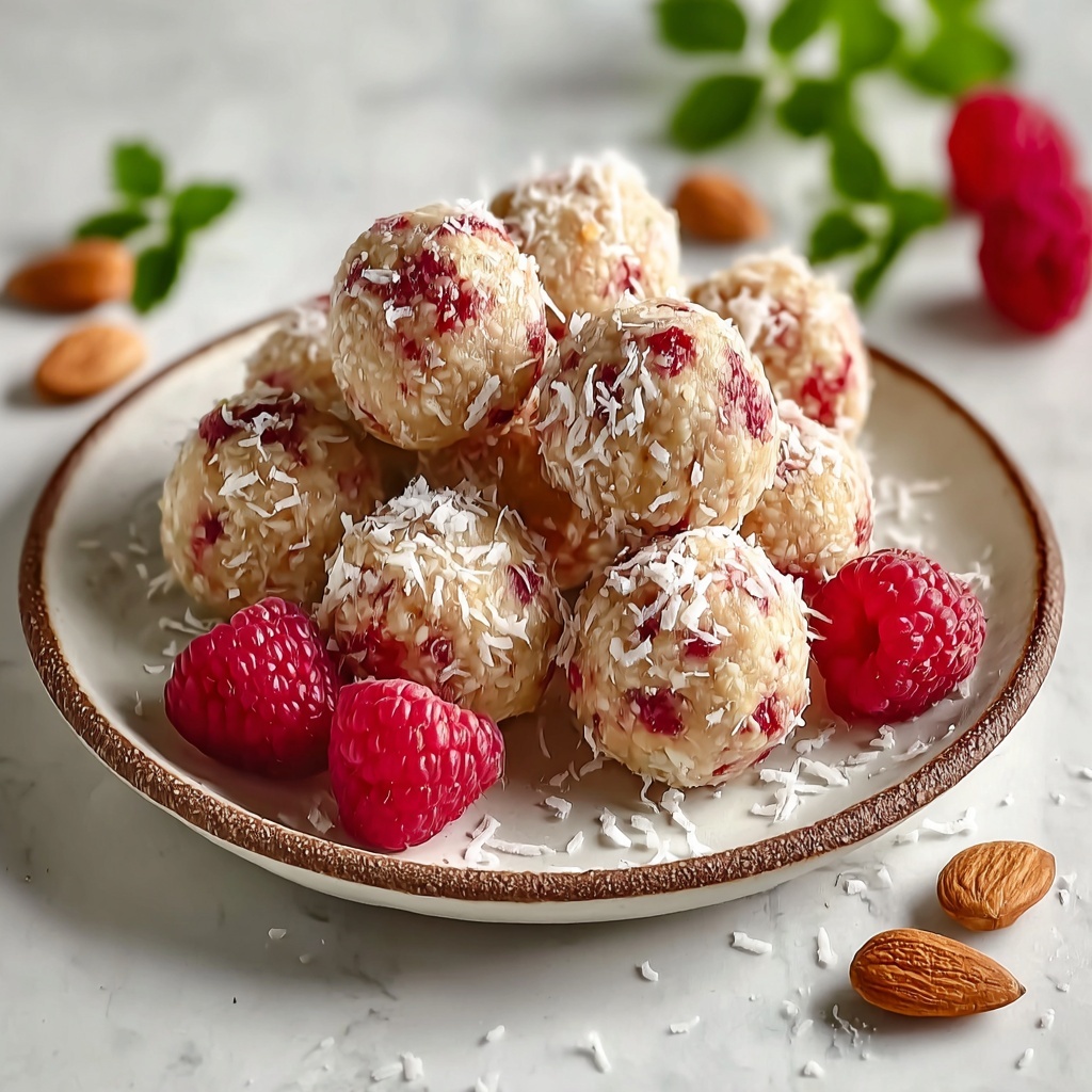 Easy Raspberry Protein Balls Recipe - Recipe Image
