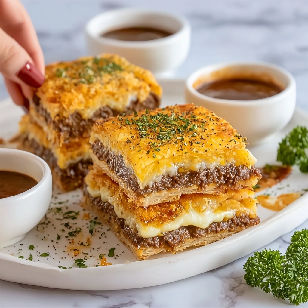 French Dip Squares Recipe - Recipe Image