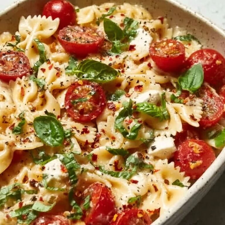Baked Feta Pasta with Cherry Tomatoes and Basil Recipe