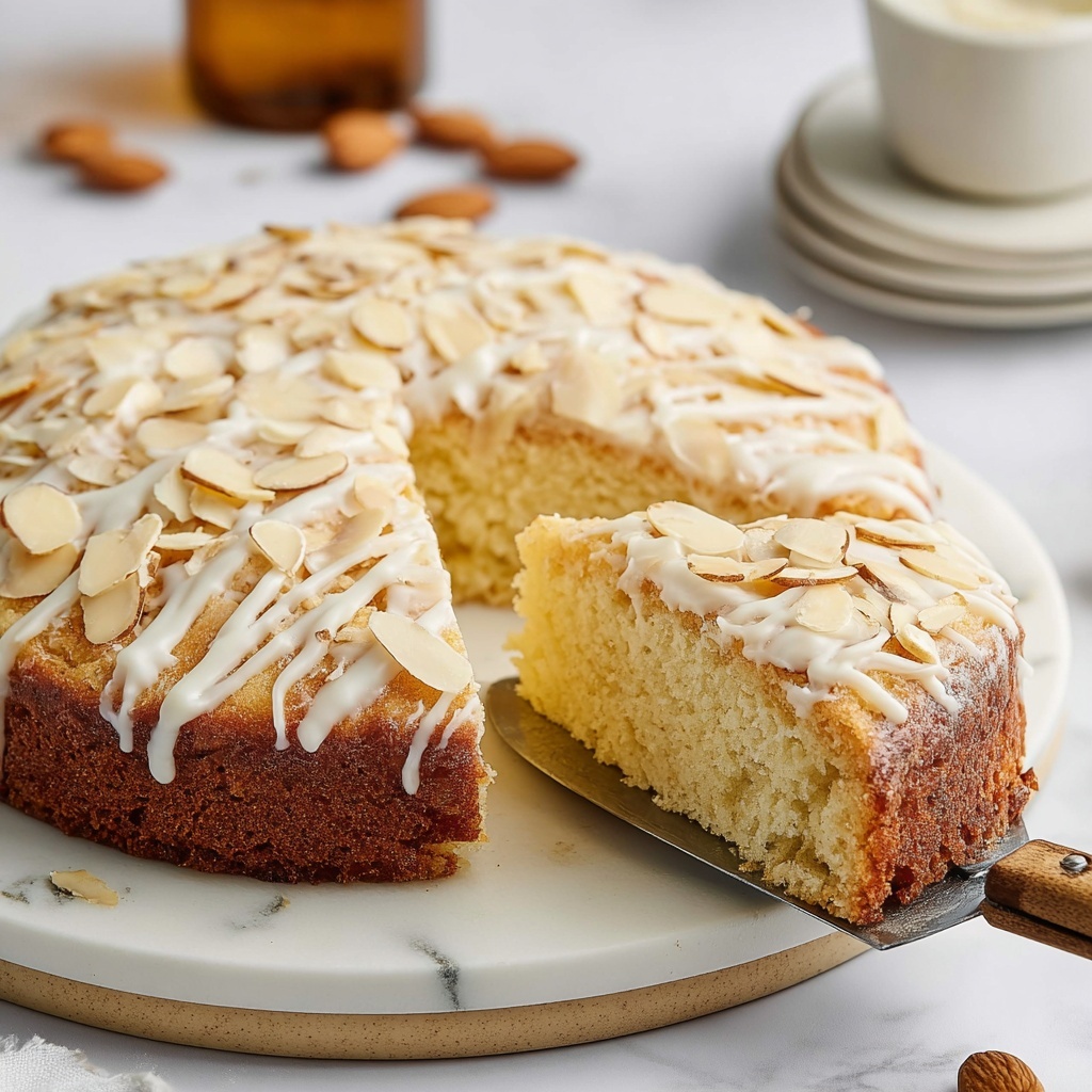Gluten-Free Vegan Almond Cake Recipe - Recipe Image