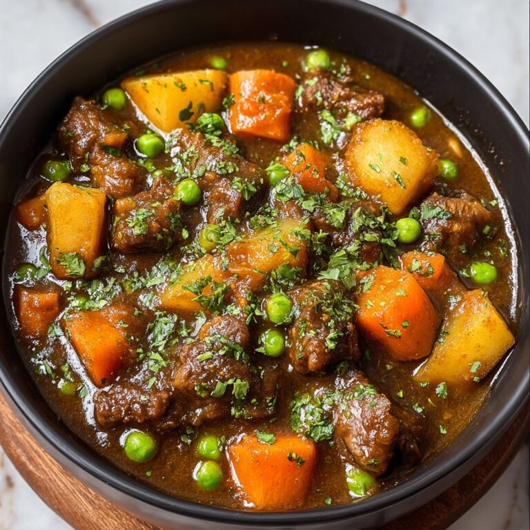 Hearty Beef Stew with Vegetables and Red Wine Recipe