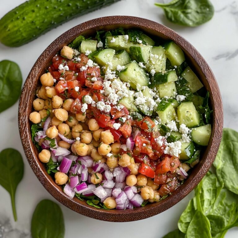 Refreshing Chickpea Feta Cucumber Salad for Healthy Meal Prep Recipe