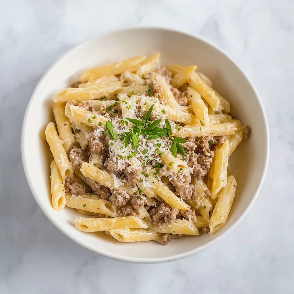 Creamy Sausage Pasta Recipe - Recipe Image