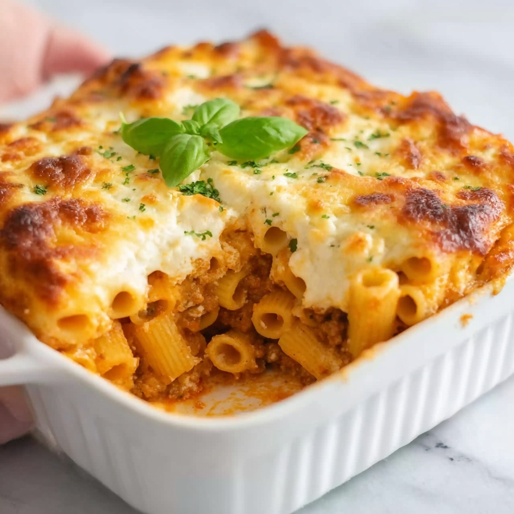 Five-Cheese Baked Ziti al Forno Recipe - Recipe Image
