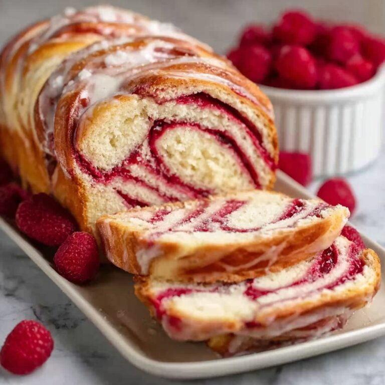 Raspberry Swirl Brioche Loaf Recipe