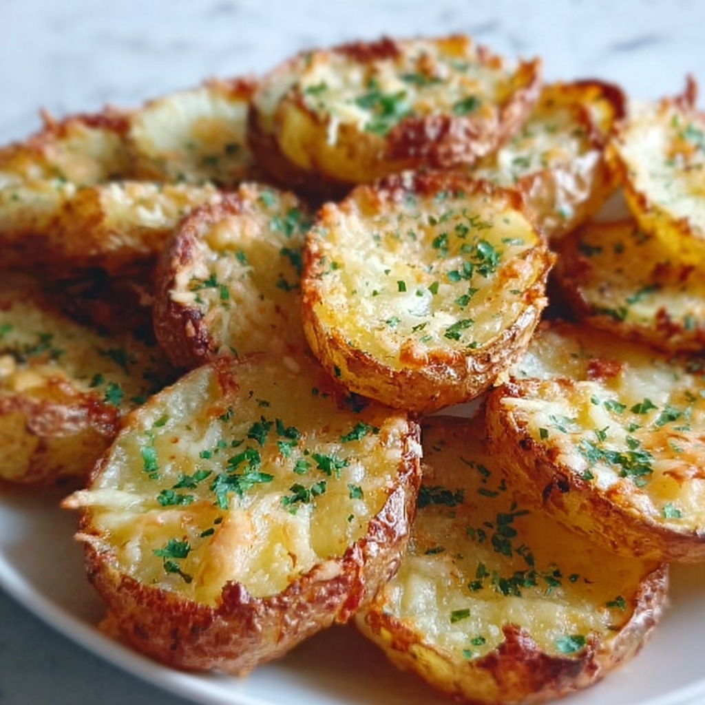 Mini Baked Parmesan Potato Rounds Recipe - Recipe Image