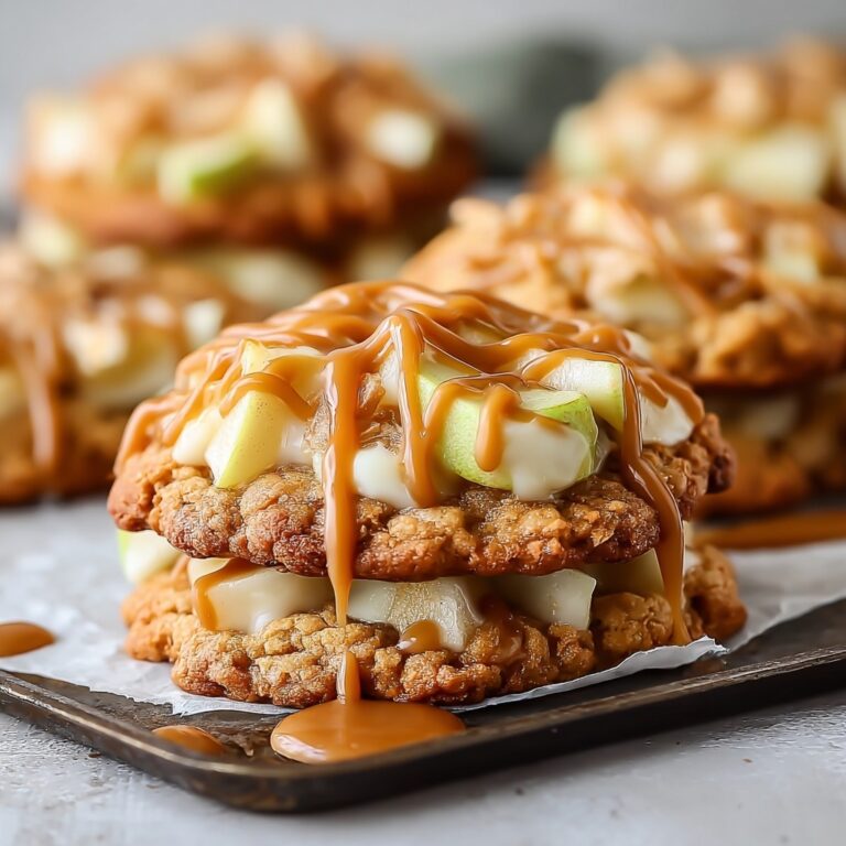 Caramel-Drizzled Apple Cinnamon Cookies Recipe
