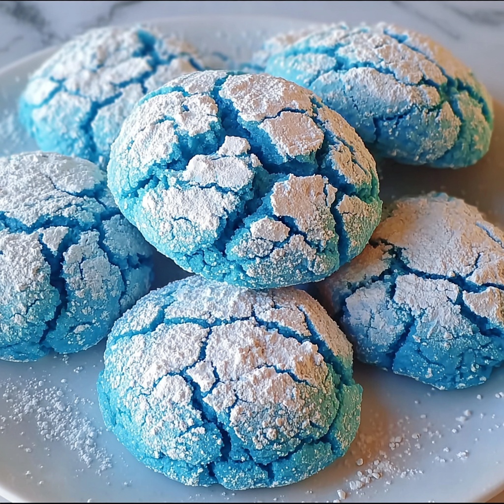 Blue Crinkle Cookies: Easy Festive Treats Everyone Will Love Recipe - Recipe Image