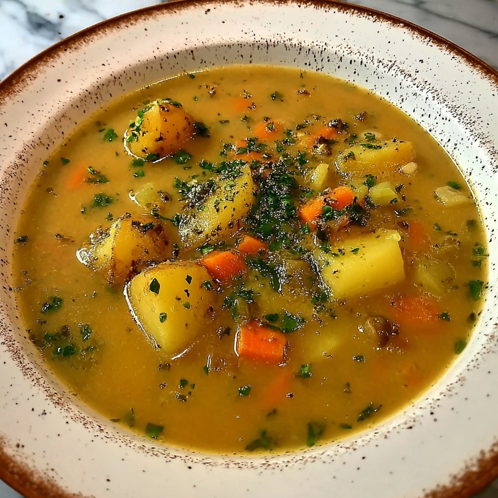 Vegan German Potato Soup Recipe - Recipe Image